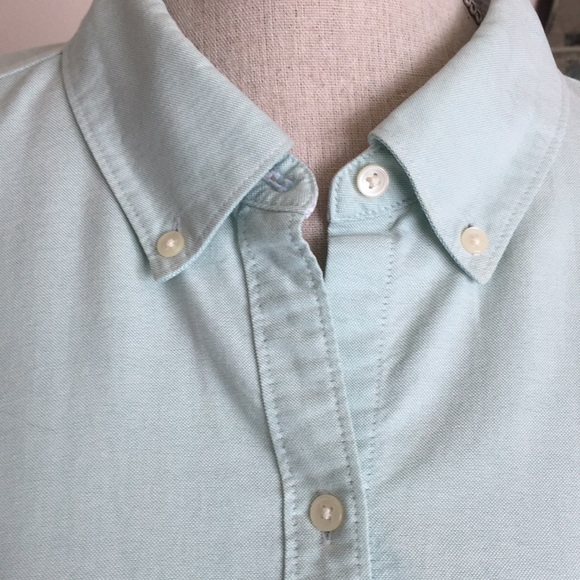Ivy League XL Button down long sleeve mint shirt - Picture 2 of 8